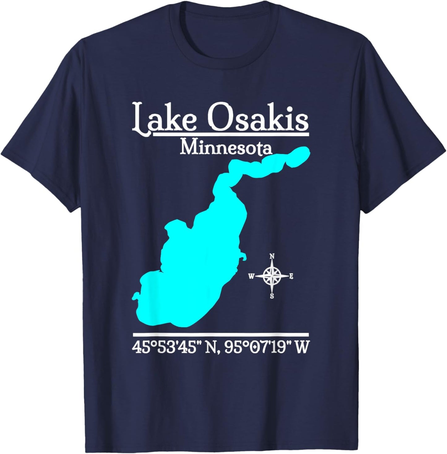 Lake Osakis - Minnesota T-Shirt - T-Shirt | Navy