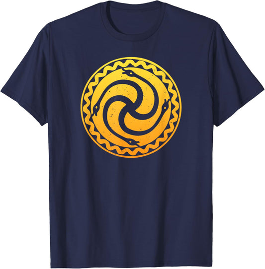 Romuvan Flag Symbol of the Romuva Religion T-Shirt - T-Shirt | Navy