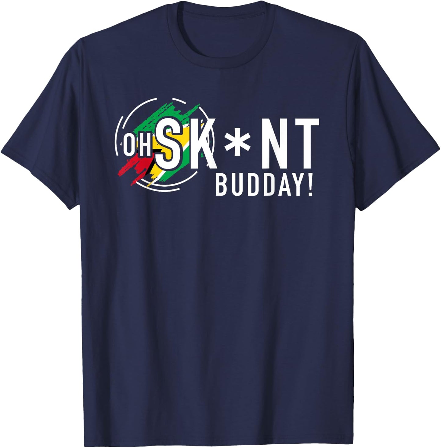 Oh Skunt Budday Censored T-Shirt - T-Shirt | Navy