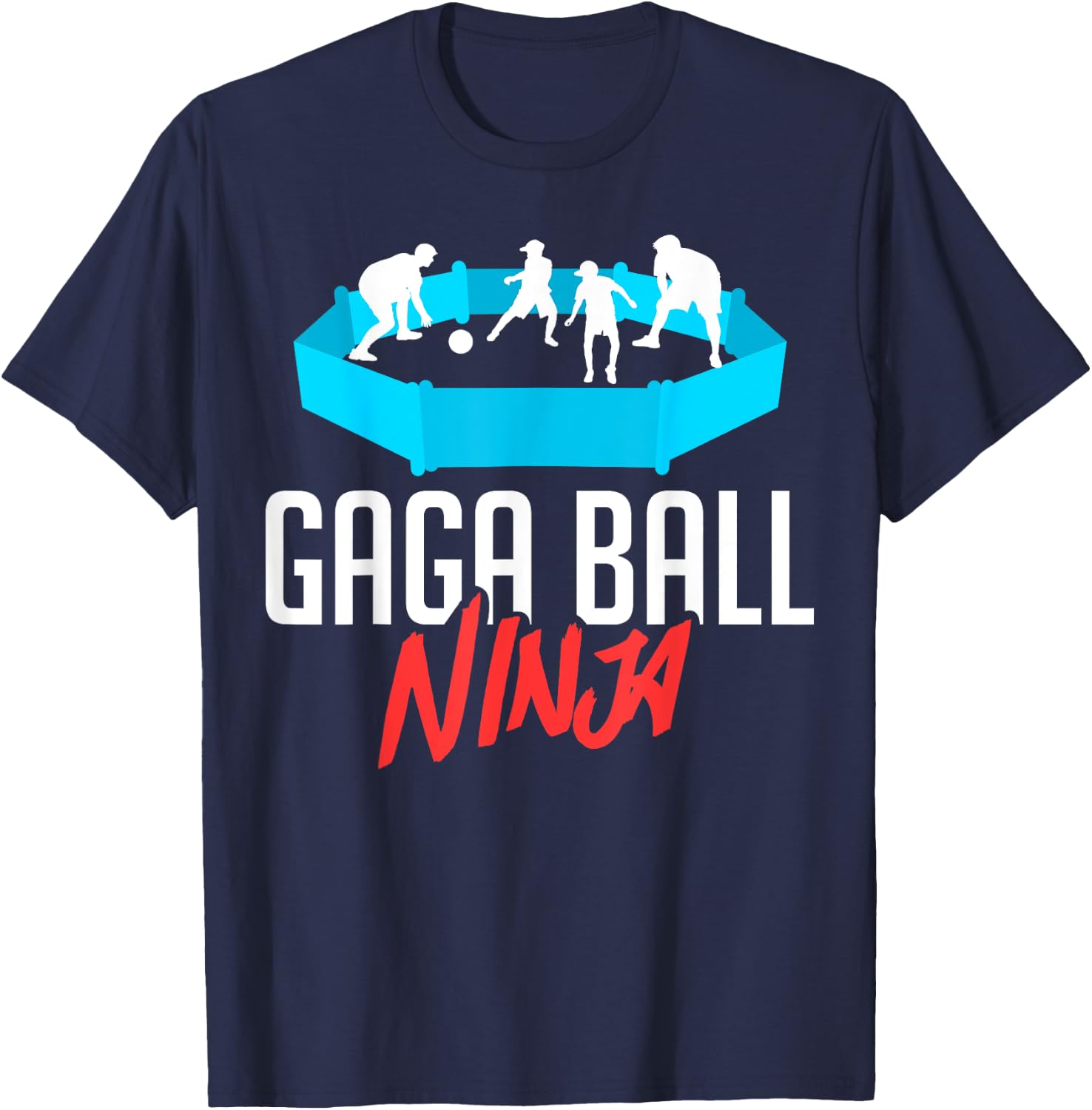 Gaga Ball Pit Kit Dodgeball Game T-Shirt - T-Shirt | Navy