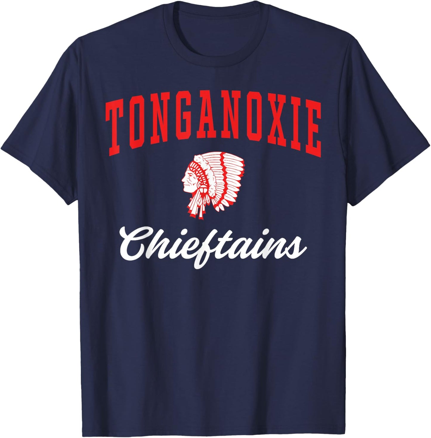 Tonganoxie High School Chieftains C3 T-Shirt - T-Shirt | Navy