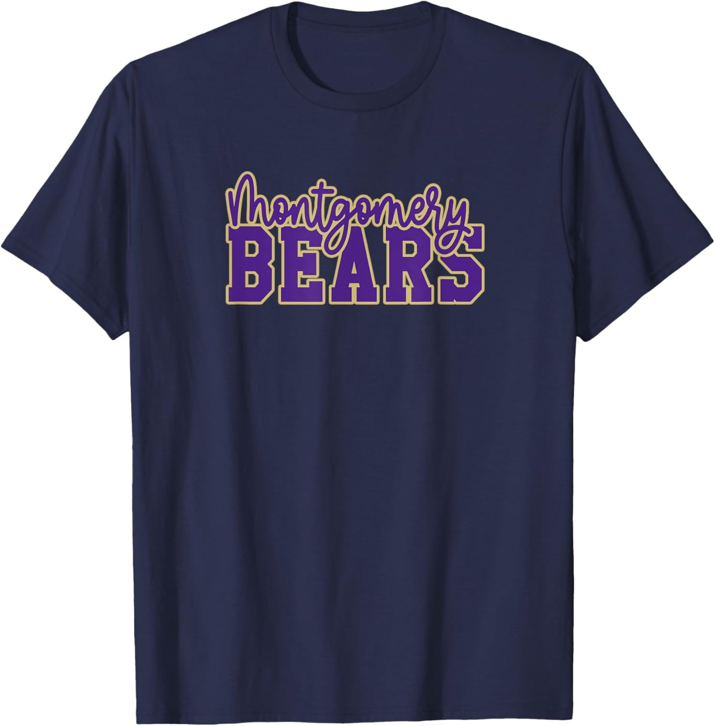 Montgomery High School Bears T-Shirt - T-Shirt | Navy