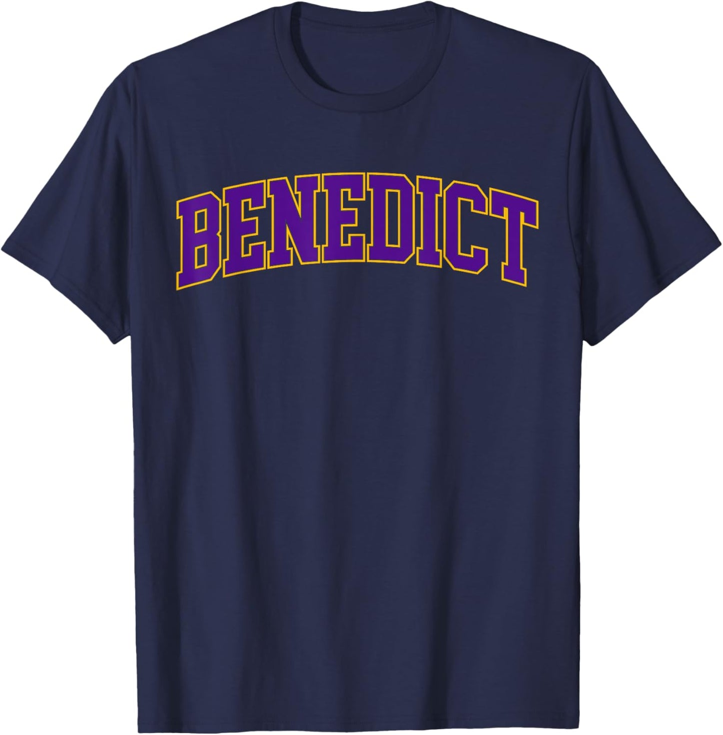 Benedict Vintage College Retro Men Women T-Shirt - T-Shirt | Navy