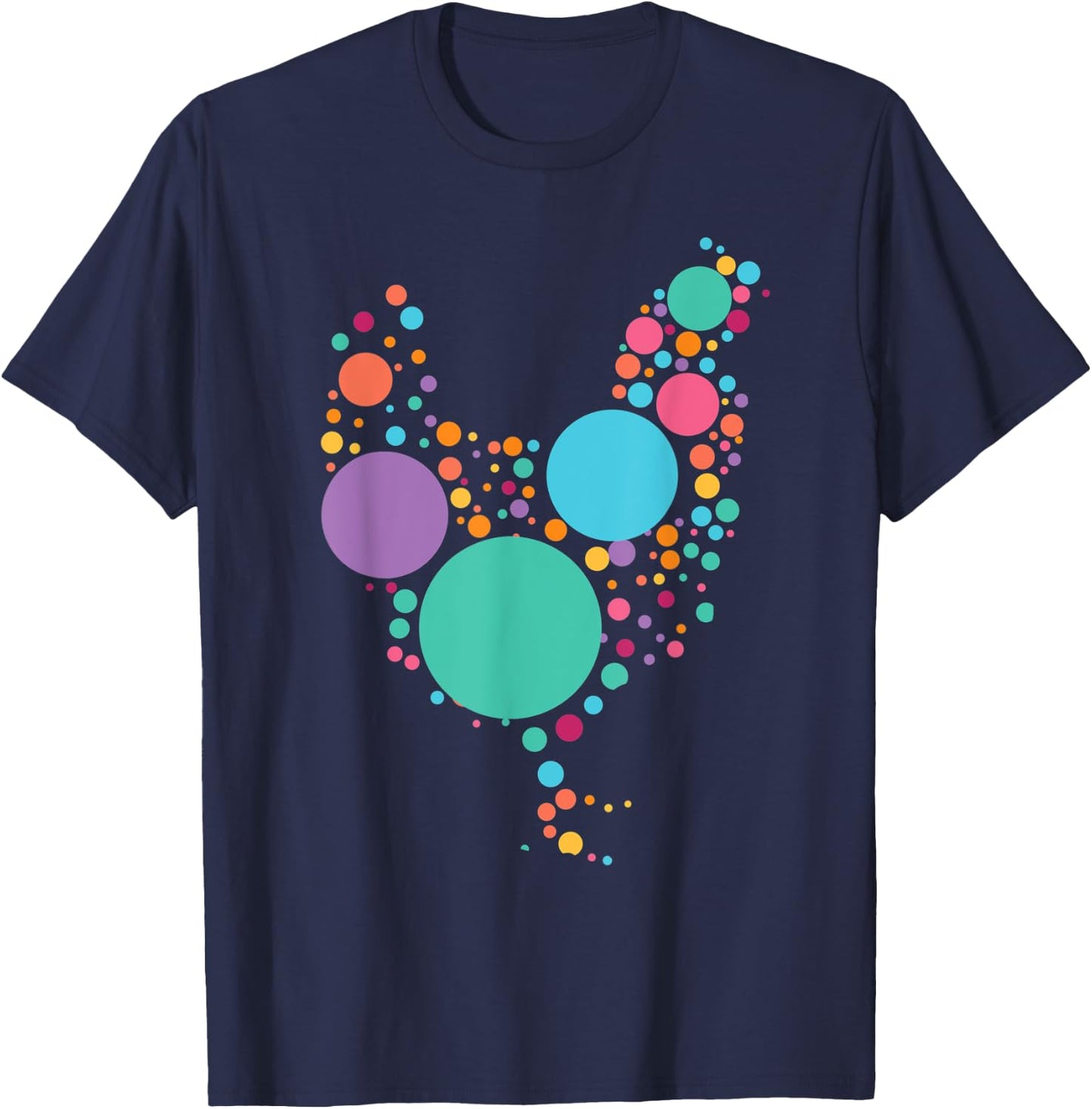 Polka Dot Day Chicken International Dot Day T-Shirt - T-Shirt | Navy