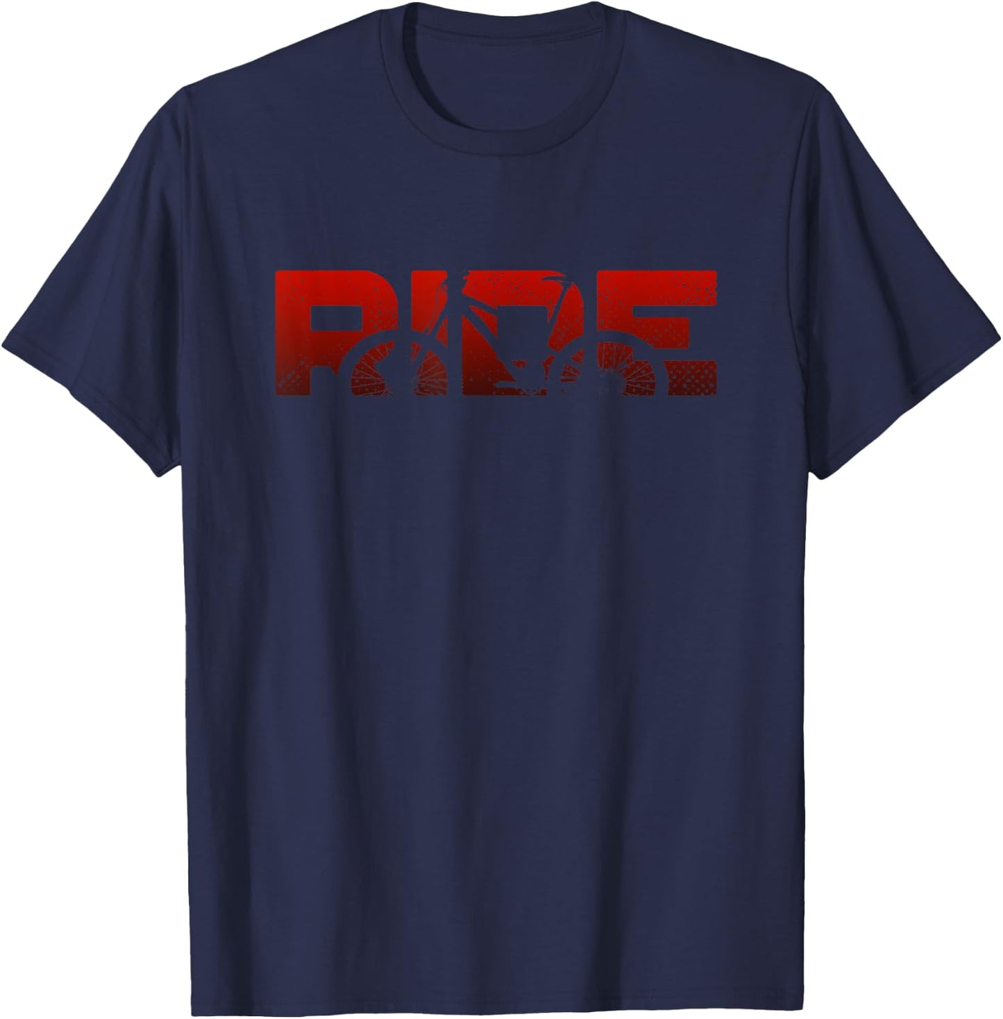 Ride Mountain Bike MTB Apparel - MTB Mountain Bike T-Shirt - T-Shirt | Navy