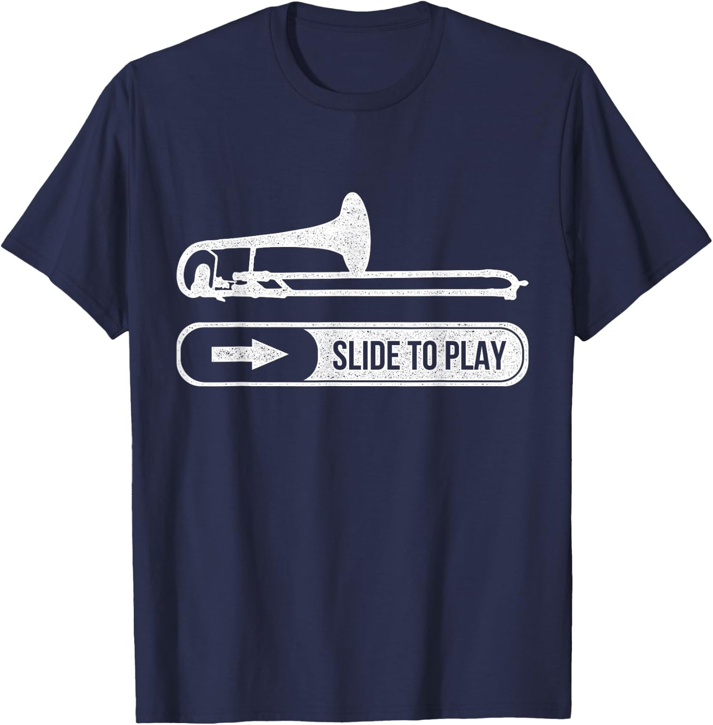 Funny Trombone Trombonist Gift T-Shirt - T-Shirt | Navy
