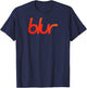 Blur Gradient Logo T-Shirt - T-Shirt | Navy