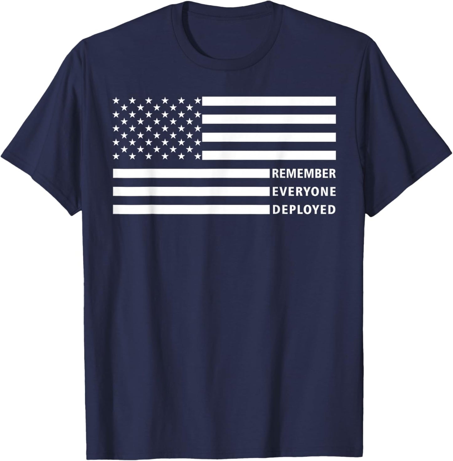 American Flag RED Friday Remember Everyone Deployed Military T-Shirt - T-Shirt | Navy