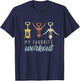My Favorite Workout - Funny Sarcastic Wine Lover T-Shirt - T-Shirt | Navy