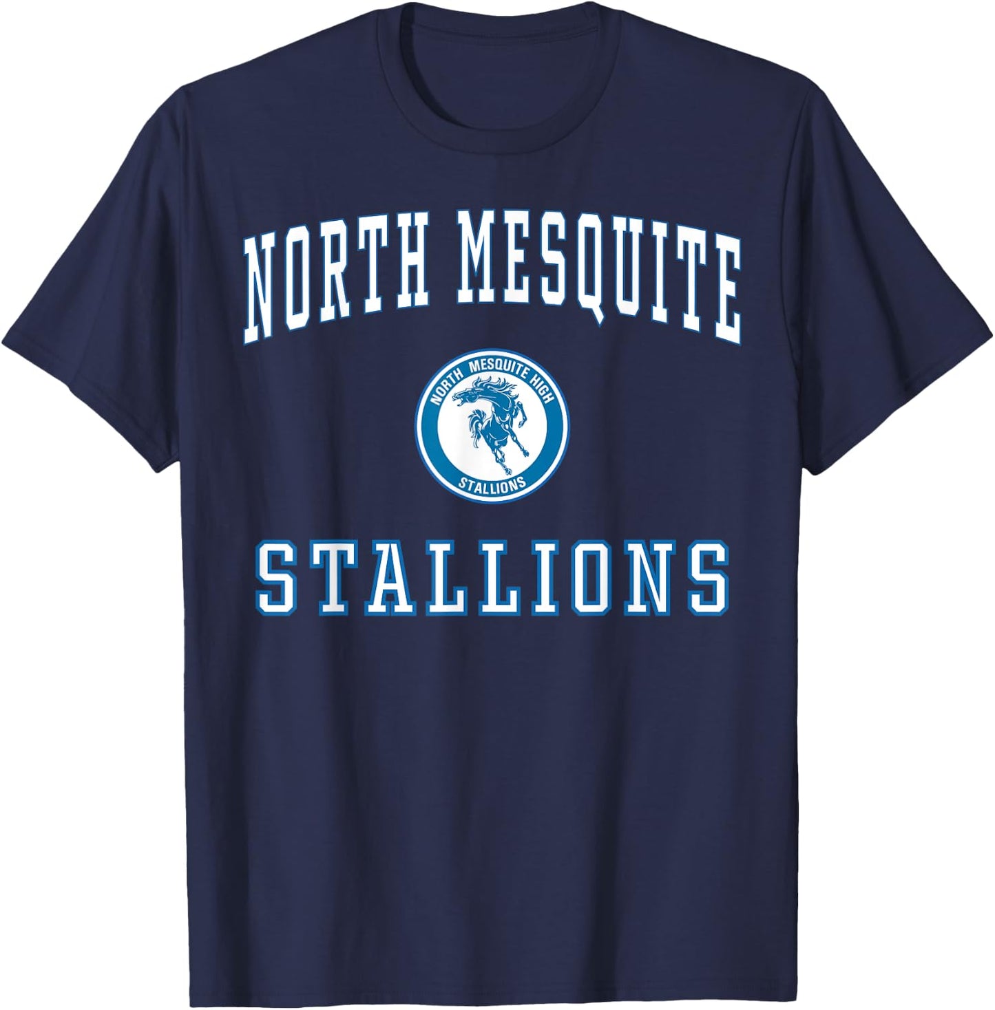 North Mesquite High School Stallions C1 T-Shirt - T-Shirt | Navy
