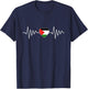Palestine & Gaza Flag Vintage Palestinian Colours T-Shirt - T-Shirt | Navy