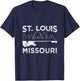 Souvenir St Louis Guitar Music Missouri St. Louis T-Shirt - T-Shirt | Navy