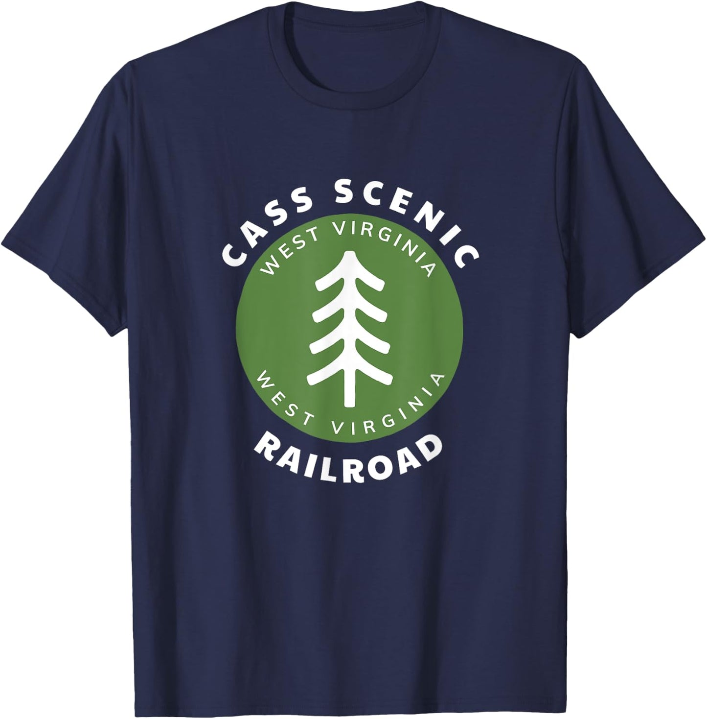 Cass Scenic Railroad State Park West Virginia Souvenir WV T-Shirt - T-Shirt | Navy