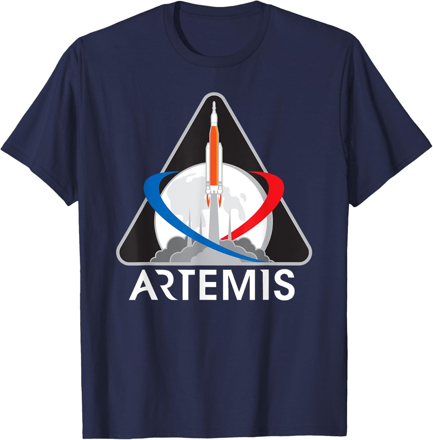 Artemis Mission One Astronaut Patch T-Shirt - T-Shirt | Navy