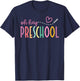 Oh Hey Preschool Welcome Back To School Teacher Student Kids T-Shirt - T-Shirt | Navy