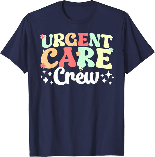 Groovy Urgent Care Crew Urgent Care Department Team T-Shirt - T-Shirt | Navy