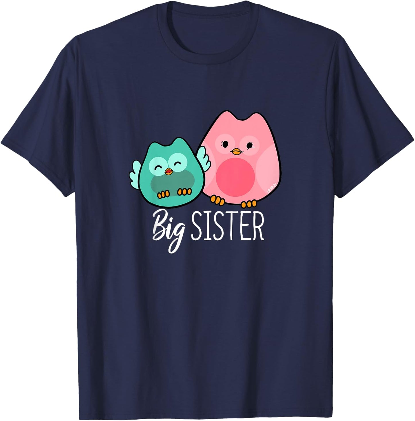 Big Sister Shirt Owl T-Shirt - T-Shirt | Navy