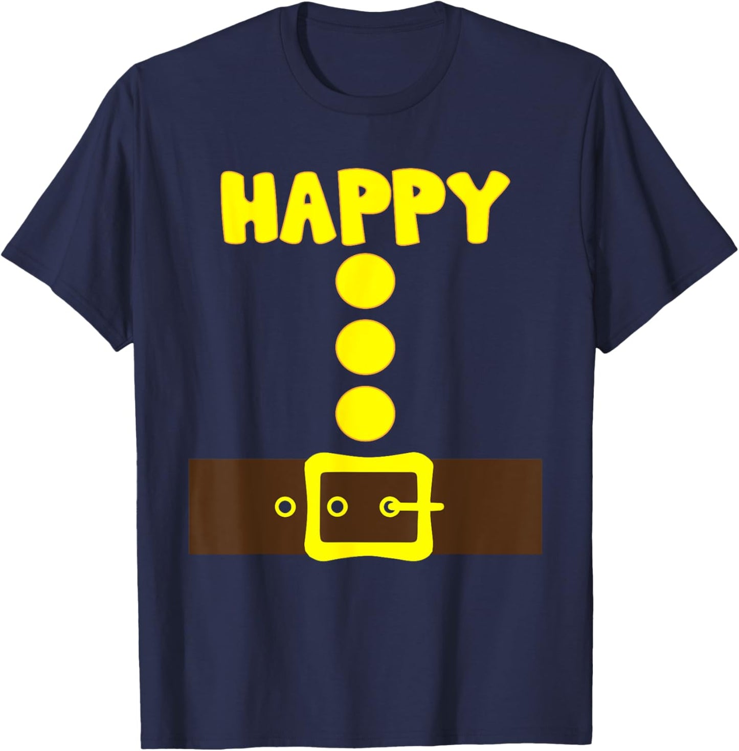 Dwarf Halloween Group Matching Family Color Dwarf Costume T-Shirt - T-Shirt | Navy