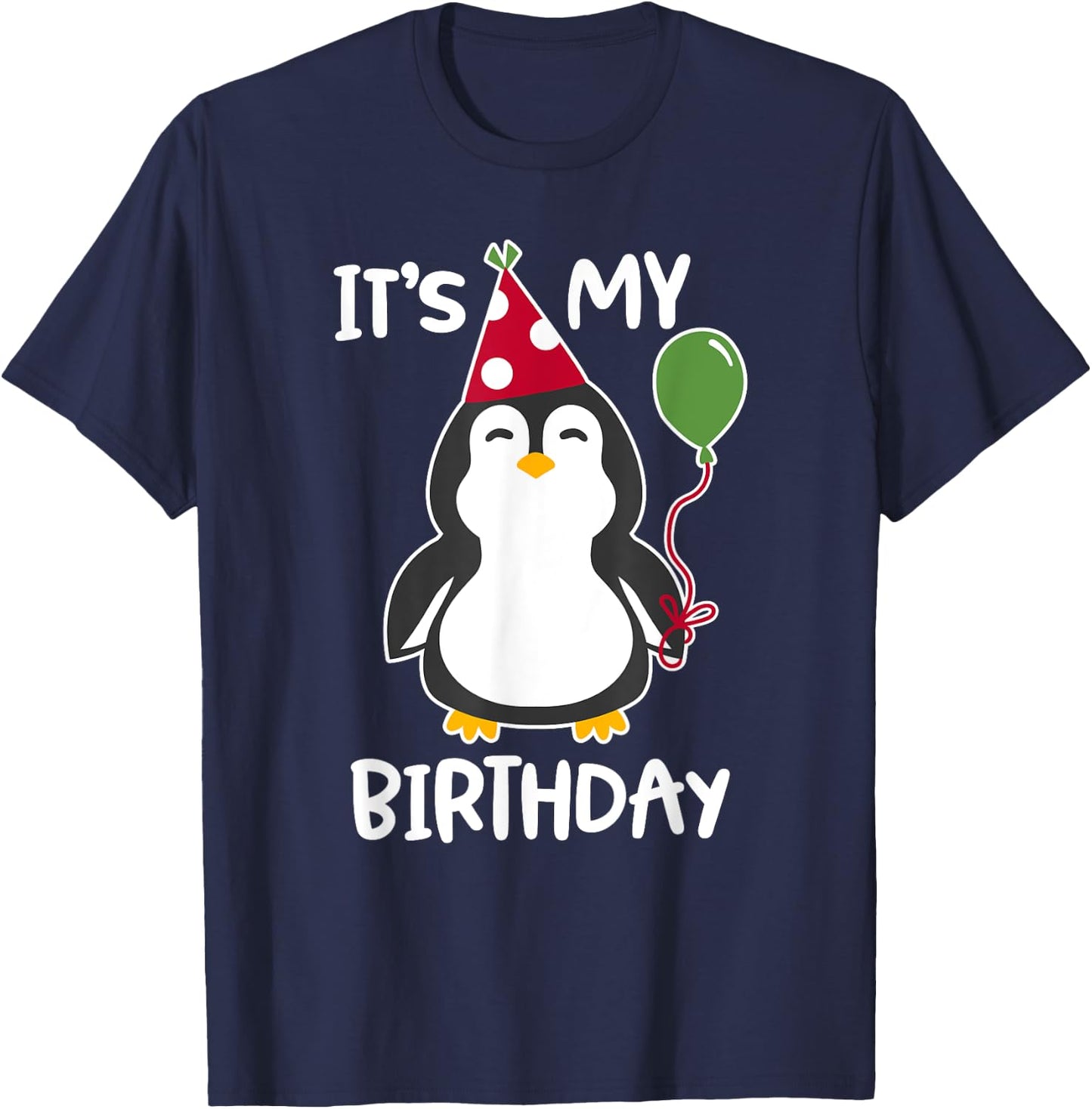 It's My Birthday Penguin Shirt T-Shirt - T-Shirt | Navy