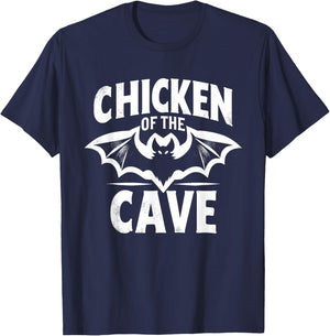 Bat Funny Chicken Of The Cave Bats Lover Joke T-Shirt - T-Shirt | Navy