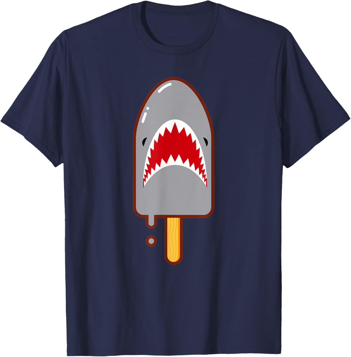 Shark Popsicle T-Shirt - T-Shirt | Navy
