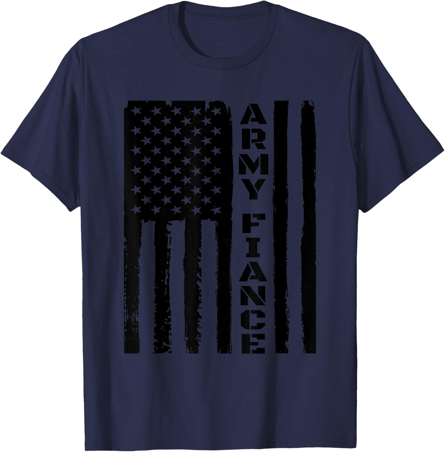 Proud Army Fiancé - Military Fiancé Veteran's Day Idea T-Shirt - T-Shirt | Navy