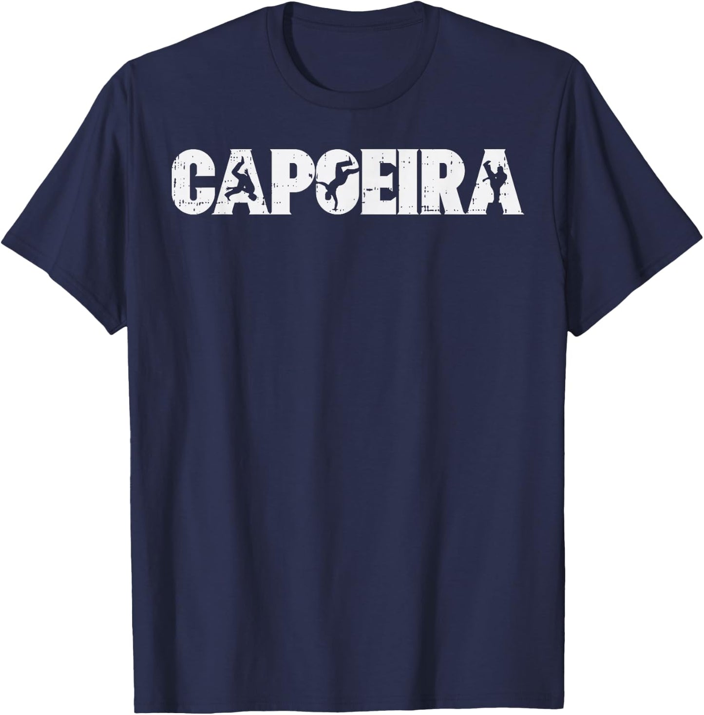 Capoeira Poses Brazilian Martial Arts Dance Men Women Gift T-Shirt - T-Shirt | Navy
