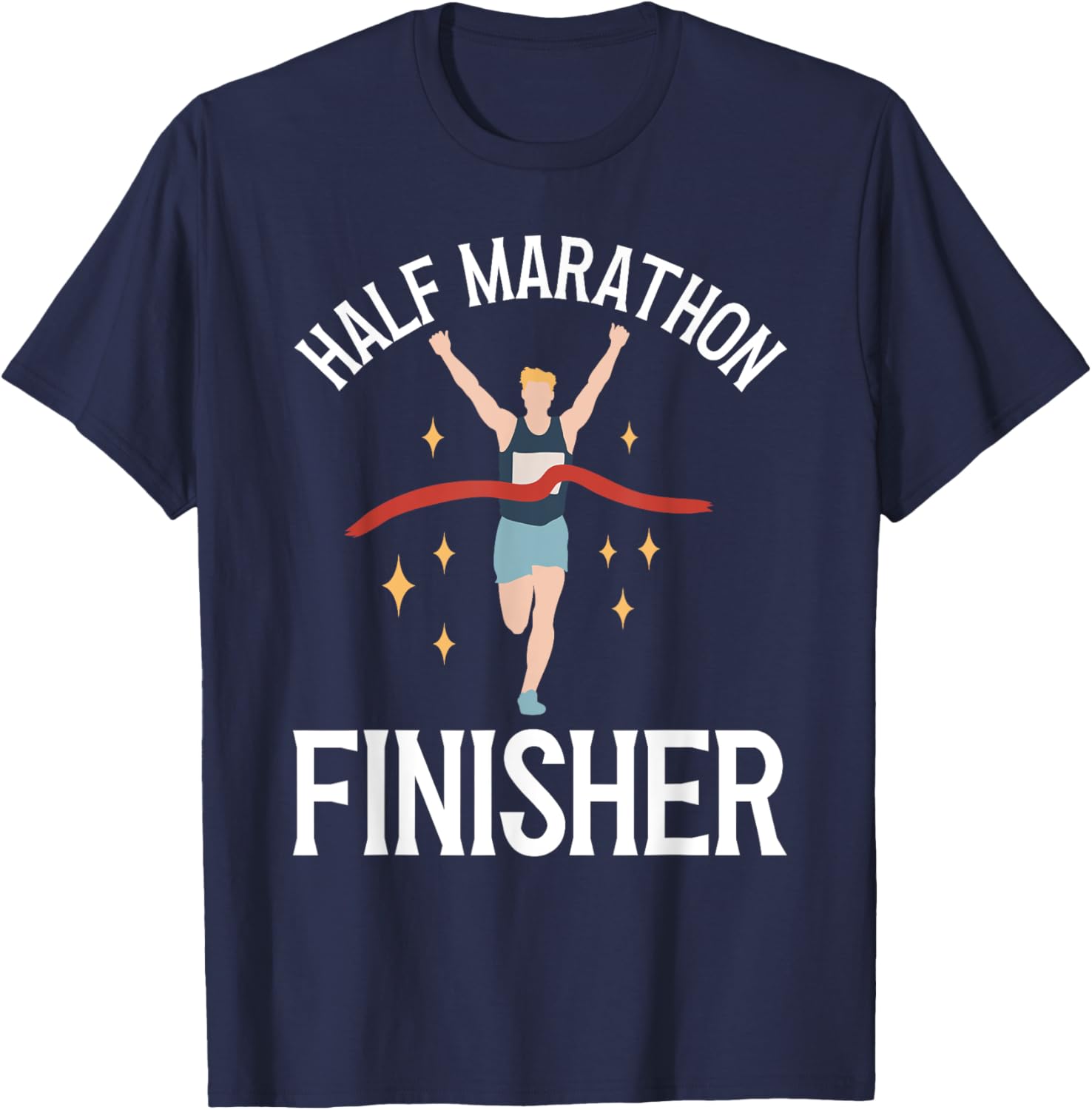 Half Marathon Running Half Marathon Finisher T-Shirt - T-Shirt | Navy