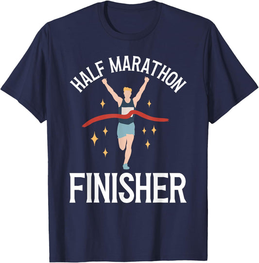 Half Marathon Running Half Marathon Finisher T-Shirt - T-Shirt | Navy