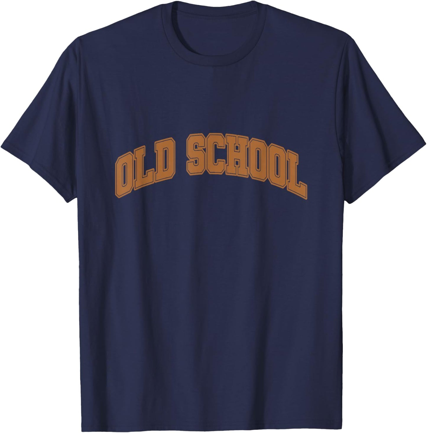 Brown Graphic Old School Brown Graphic T-Shirt - T-Shirt | Navy