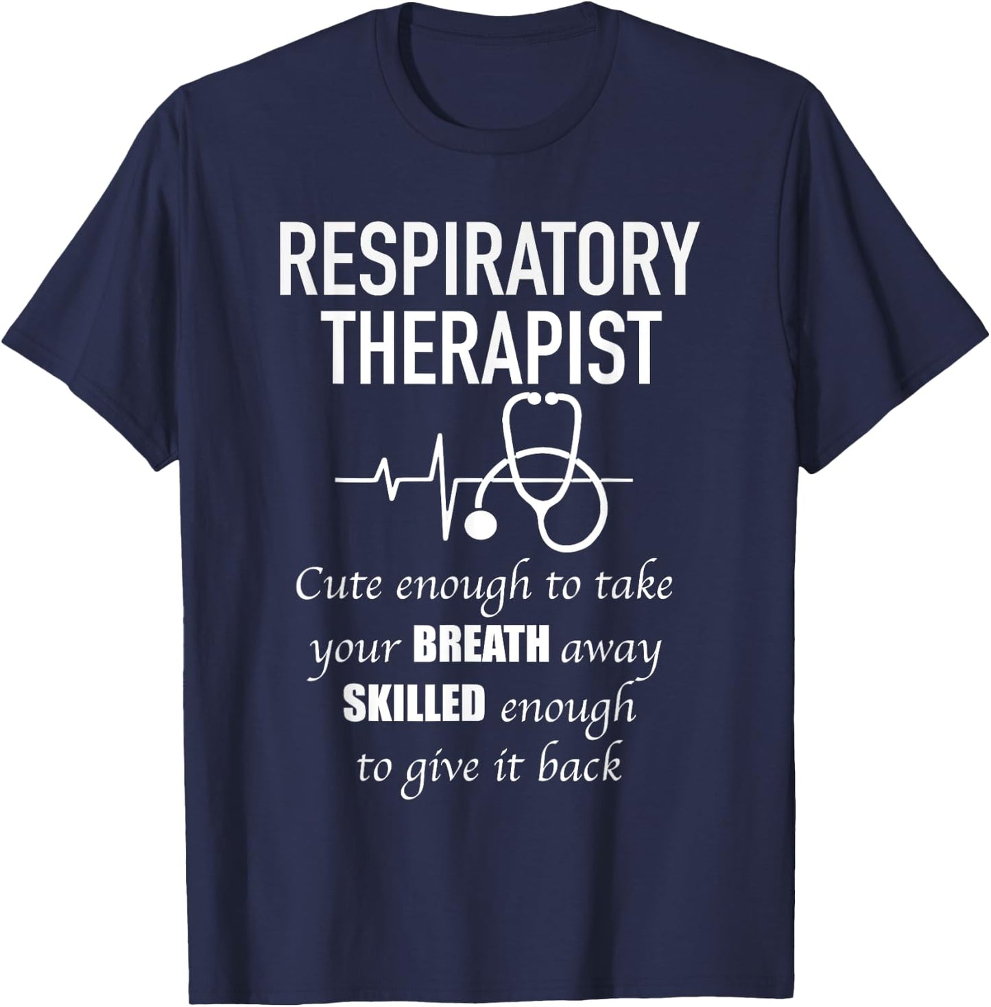 Awesome Super Hero Respiratory Therapist Cute T-Shirt - T-Shirt | Navy
