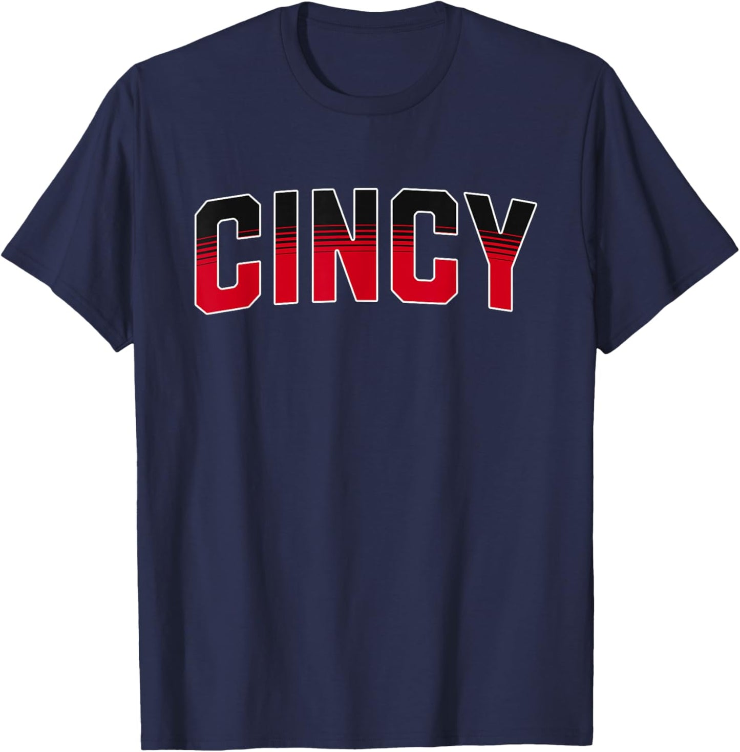 Vintage Cincinnati USA Cincy Chip City Varsity Cincinnati T-Shirt - T-Shirt | Navy