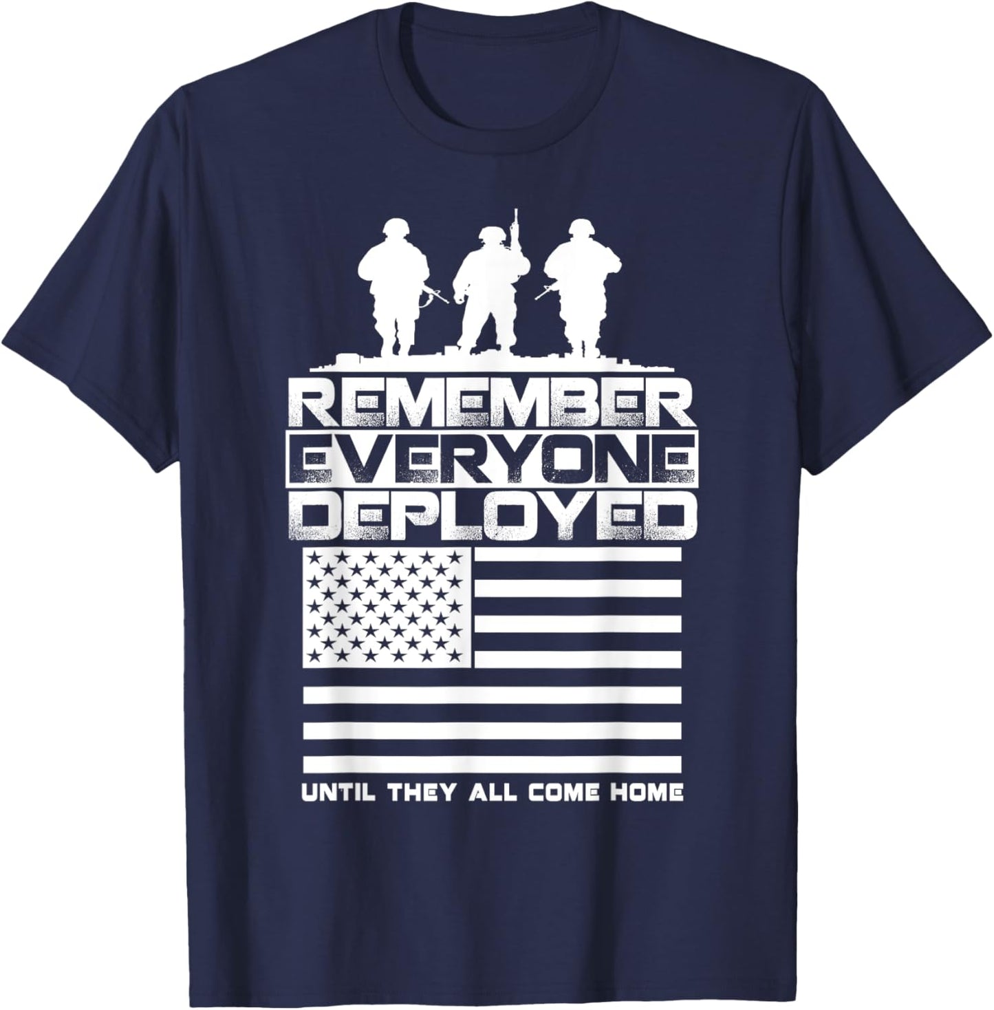 Remember Everyone Deployed R.E.D. Red Friday Military T-Shirt - T-Shirt | Navy