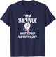 I'm A Survivor Cancer Ribbon Thyroid Cancer Awareness T-Shirt - T-Shirt | Navy