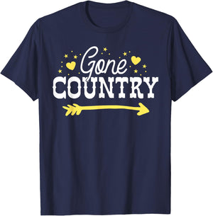 Gone Country South Texas Music Festival Women Cowgirl Gift T-Shirt - T-Shirt | Navy