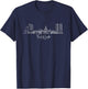 city skyline Fort Worth Texas T-Shirt - T-Shirt | Navy