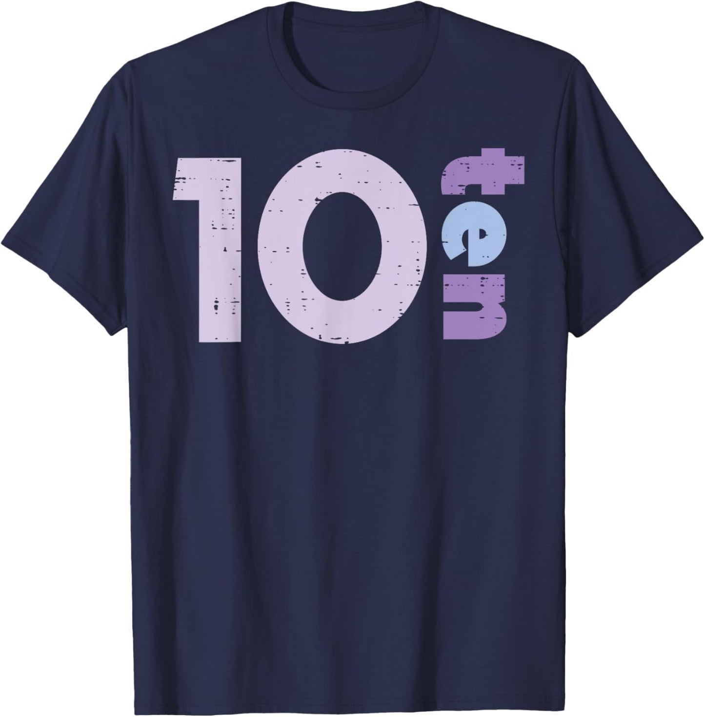 10th Birthday 10 Ten Years Old Tenth Bday Girls Boys Kids T-Shirt - T-Shirt | Navy