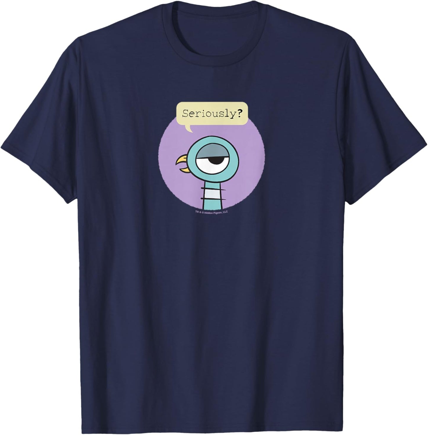 The Pigeon Seriously T-Shirt - T-Shirt | Navy