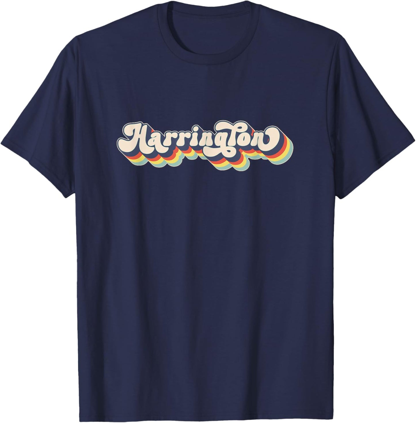 HARRINGTON Family Name Personalized Surname HARRINGTON T-Shirt - T-Shirt | Navy