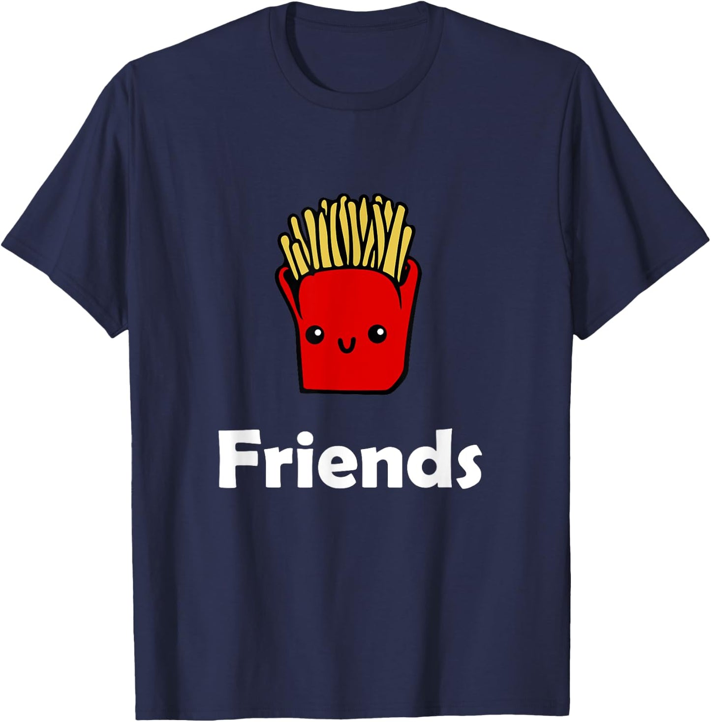 Best Friends Ever Hamburger French Fries Soda T Shirts T-Shirt - T-Shirt | Navy