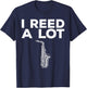 Cool Saxophone Art Women Jazz Music Reed Sax Players T-Shirt - T-Shirt | Navy