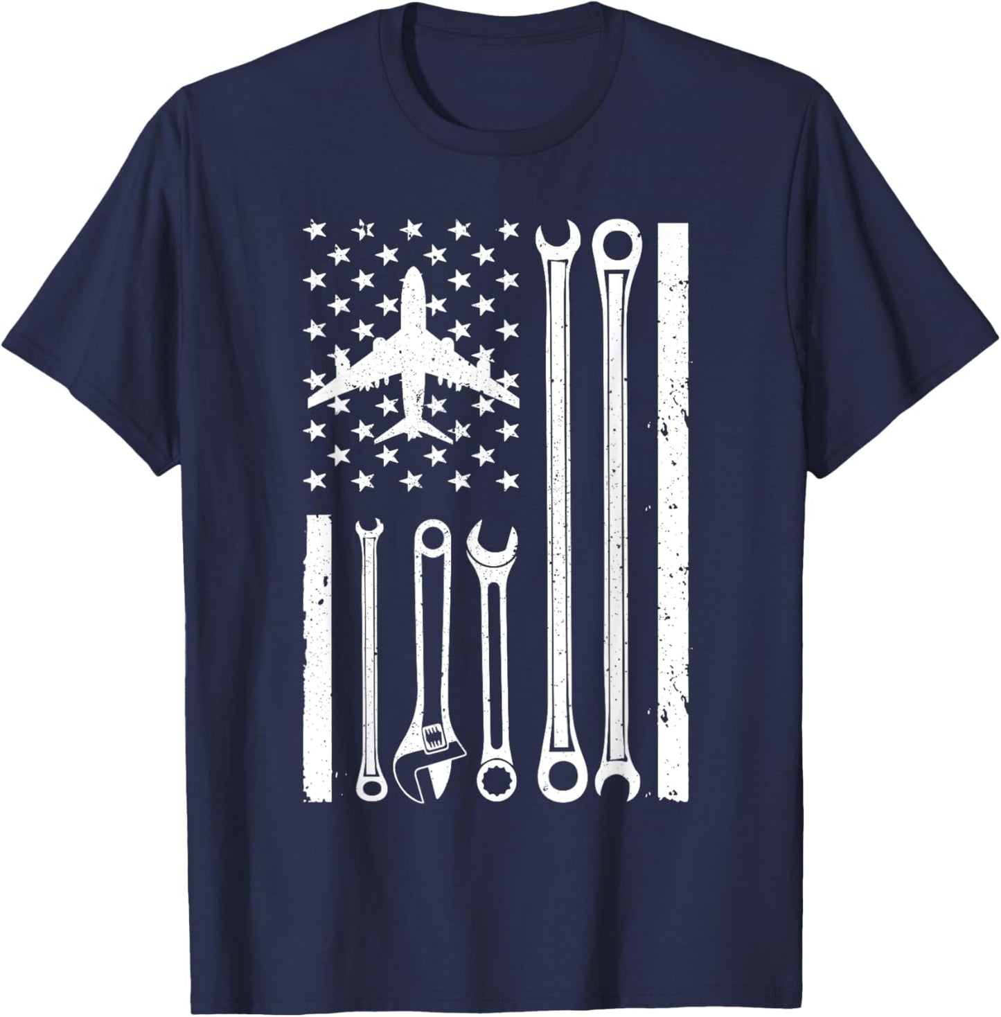 Cool Aircraft Mechanic Art Women Aircraft Technician T-Shirt - T-Shirt | Navy