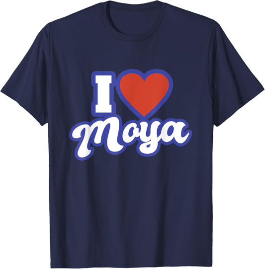 I Love Moya T-Shirt - T-Shirt | Navy