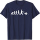 Water Polo Player Evolution Aquatic Sports Funny Waterpolo T-Shirt - T-Shirt | Navy