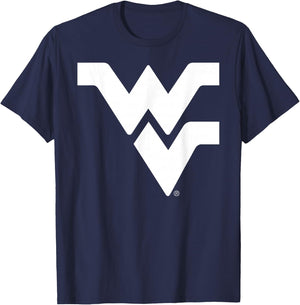 West Virginia Mountaineers Two Tone Black T-Shirt - T-Shirt | Navy
