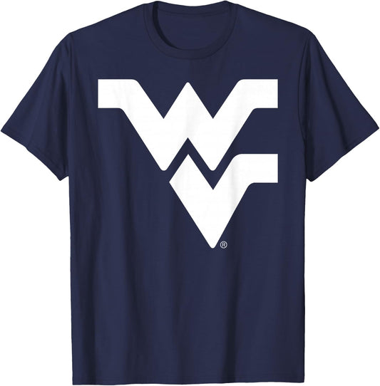 West Virginia Mountaineers Two Tone Black T-Shirt - T-Shirt | Navy