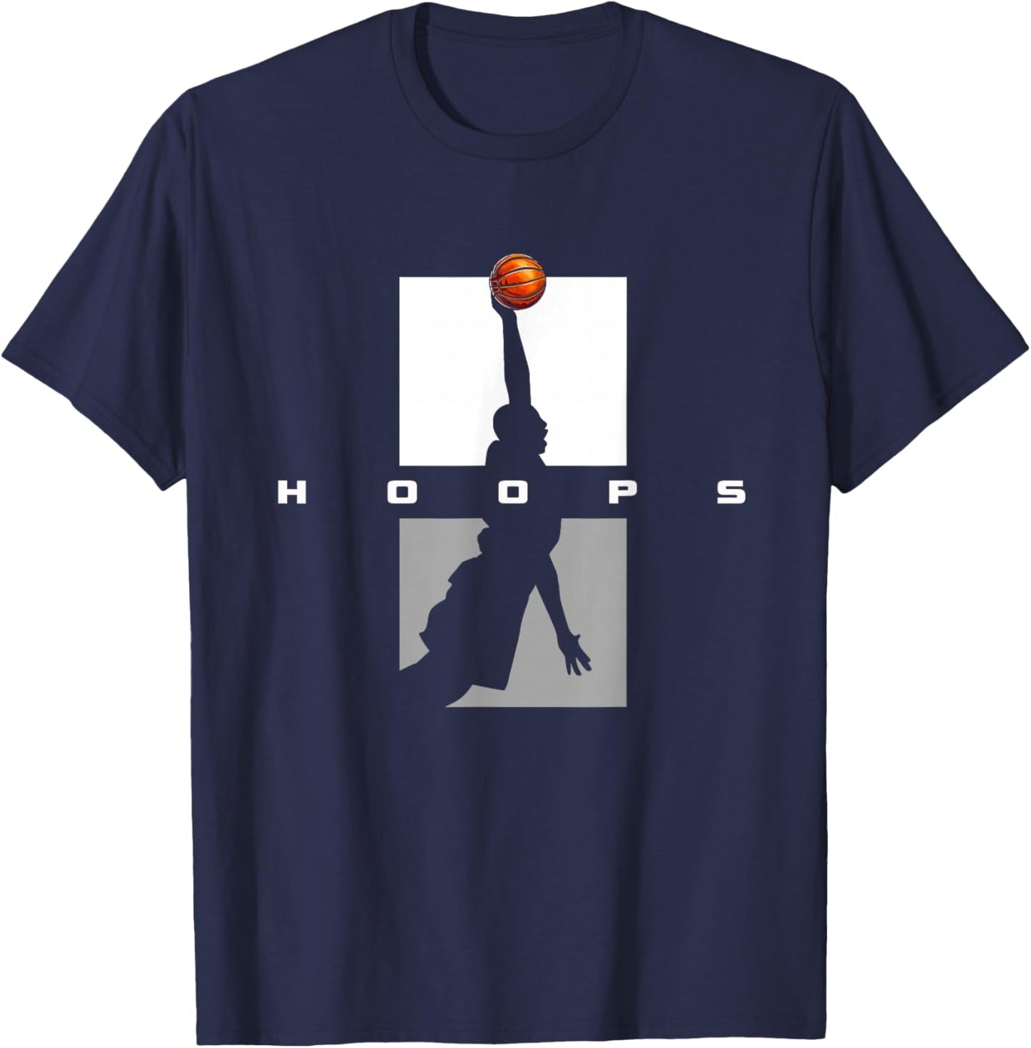 Hoops Basketball Apparel - Basketball T-Shirt - T-Shirt | Navy