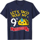 Lets Taco Bout My 9th Birthday T-Shirt - T-Shirt | Navy