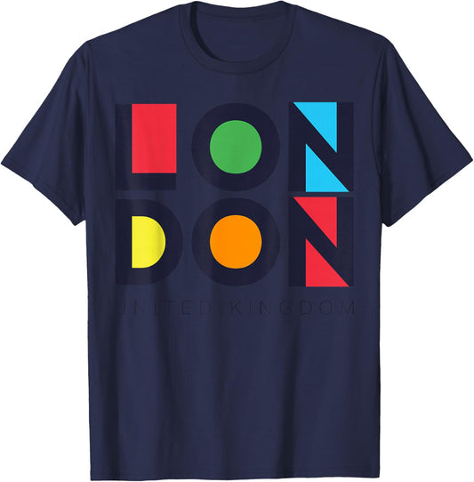 London Fashion Graphic T Shirts, I Love London Vibes, London T-Shirt - T-Shirt | Navy