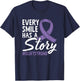 Cleft Strong Cleft Warrior Cleft Craniofacial Awareness T-Shirt - T-Shirt | Navy